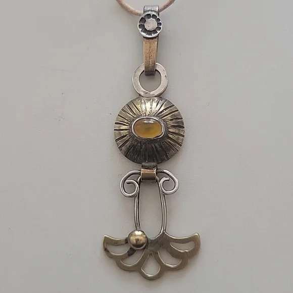 Handmade one of a kind necklace made by Finnish artist - Picture 1 of 9